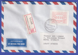 Griechenland Frama-ATM 1. Ausg. 1984 Nr. 007 Wert 0095 Auf R-Bf O Athen-Syntagma - Vignette [ATM]