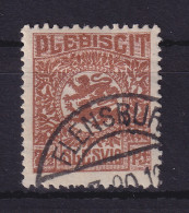 Dt. Abstimmungsgebiete Schleswig 1920 Wappen Mi.-Nr. 3 Mit PLF I , O FLENSBURG - Schleswig