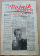 Hrvatski Vojnik 1944 Br. 6 NDH Ustasa Newspaper Ante Vokic, Sarajevo Utrka Vojnika - Andere & Zonder Classificatie