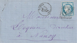 Lettre De Epinal à Nancy LAC - 1849-1876: Période Classique