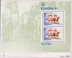 Acores Horse Cheval Cavalier Horseman MNH ** Neuf SC (A50-245b) - Chevaux