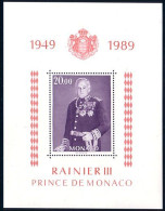 Monaco Prince Rainier B/F S/S MNH ** Neuf SC (A50-190) - Königshäuser, Adel