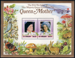 St Vincent Concorde Queen Mother B/F S/S MNH ** Neuf SC (A50-195b) - Concorde