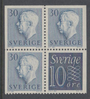 Sweden 1957 - Combinations From Booklets, Mint Never Hinged ** - Unused Stamps