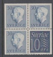 Sweden 1957 - Combinations From Booklets, Mint Never Hinged ** - Neufs