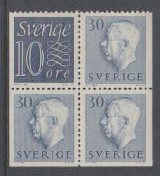 Sweden 1957 - Combinations From Booklets, Mint Never Hinged ** - Unused Stamps