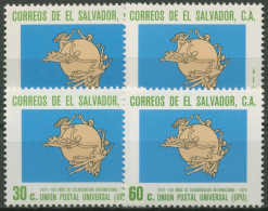 El Salvador 1975 100 Jahre Weltpostverein UPU 1131/34 Postfrisch - El Salvador