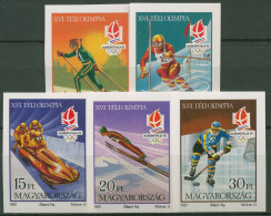 Ungarn 1991 Olympische Winterspiele Albertville 4175/79 B Postfrisch Geschnitten - Ongebruikt