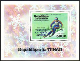 Tchad Frans Klammer Ski Surcharge MNH ** Neuf SC ( A51 435a) - Inverno1976: Innsbruck