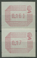 Großbritannien ATM 1984 Automatenmarken Satz 2 Werte ATM 1.1 S3 Postfrisch - Post & Go (distribuidores)