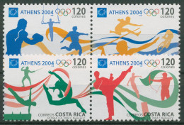 Costa Rica 2004 Olympische Sommerspiele Athen 1602/05 Postfrisch - Costa Rica