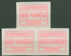 Luxemburg ATM 1992 Gummidruck Satz 3 Werte ATM 3 S1 VI Postfrisch - Postage Labels