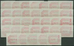 Großbritannien ATM 1984 Automatenmarken Satz 32 Werte ATM 1 S Postfrisch - Post & Go Stamps