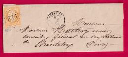 N°21 GC 3835 ST REVERIEN NIEVRE POUR CHANTELOUP 1867 LETTRE - 1849-1876: Klassik