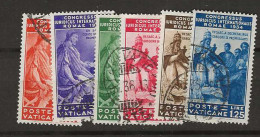 1935  USED Vaticano Mi 45-50 - Used Stamps