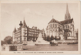 France - Pau - Le Boulevard Des Pyrenees Et Grand Hotel Gassion - Autres & Non Classés