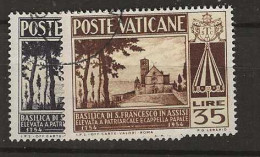 1954  USED Vaticano Mi 223-24 - Usati