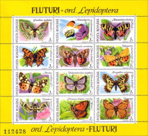 Romania (1) Papillon Schmetterlinge Farfala Mariposa Butterflies Butterfly MNH ** Neuf SC (A52-77a) - Butterflies