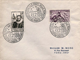 Cachet Temporaire Musée Postal - La Poste  Gallo-romaine - Paris Le 4 Mars 1950 - Cachets Provisoires