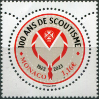 Monaco 2023. 100th Anniversary Of Scouting In Monaco (MNH OG) Stamp - Ongebruikt