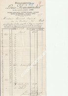 Brasserie Louis Kaesmacher - Facture - Liège - 31 Octobre 1917 Signée Par Kaesmacher - Fermée En 1952 - 31,5 X 14 Cm - Invoices