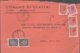 ITALIA - Storia Postale Repubblica - 1970 - 3x10 + 40 Siracusana + 2x 30 Segnatasse - Lettera Tassata - Comune - Viaggia - 1961-70: Storia Postale