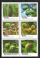 Brasil (Brazil) - 2016 - Fruits - Yv 3577/82 - Obst & Früchte