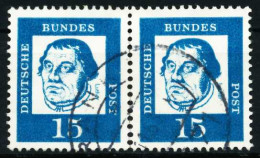 BRD DS BED. DEUT. Nr 351y Gestempelt WAAGR PAAR X580C2A - Used Stamps