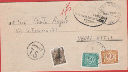 ITALIA - Storia Postale Repubblica - 1979 - 100 + 50 Segnatasse + 20 Siracusana Usato Come Segnatasse - Lettera Con Tass - 1971-80: Poststempel