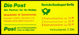 BERLIN MARKENHEFTCHEN Nr MH 10a IoZ Postfrisch X1F959E - Carnets