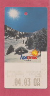 Cableway Used Ticket- Alpe Cermis, Cavalese- Italy- Issued 24.7.2003- 2,oo Euro - Europe