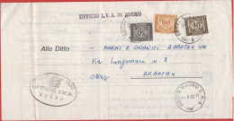 ITALIA - Storia Postale Repubblica - 1980 - 30 + 100 + 40 Segnatasse - Lettera Con Tassa A Carico Del Destinatario - Uff - 1971-80: Marcophilie