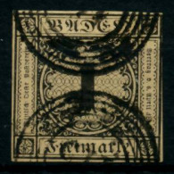 BADEN AUSGABEN VON 1851 - 1858 Nr 1b Gestempelt X6BBF0A - Afgestempeld