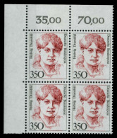 BRD DS FRAUEN Nr 1393 Postfrisch VIERERBLOCK ECKE-OLI X730376 - Unused Stamps