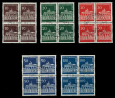 BERLIN DS BRAND. TOR Nr 286-VB-290-VB Zentrisch Gestempelt X74B956 - Used Stamps