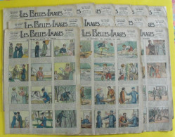 Lot De 14 Revues "les Belles Images" De 1915-1916. BD Guerrières Anti-allemande, Valvérane Falco Quesnel Ymer Thelem - Otros & Sin Clasificación