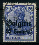 BES 1WK LP BELGIEN Nr 4II Gestempelt X77B06A - Bezetting 1914-18