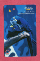 Singapore- Pubblic Transport Ticket Card- Transit Link, Adult Farecard. Hyacinth Macaws. - Monde