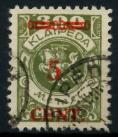 MEMEL 1923 Nr 174Ie Gestempelt Gepr. X7B2486 - Memel (Klaïpeda) 1923