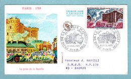 FDC France 1971 - Prise De La Bastille 14 Juillet 1789 - YT 1680 - Paris - 1970-1979