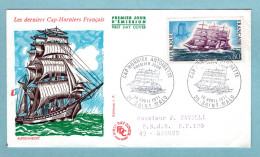 FDC France 1971 - Voilier Cap Hornier Antoinette - YT 1674 - 35 Saint Malo - 1970-1979