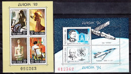 Roemenie Blokken Europa Cept 1993,1994 Postfris - Unused Stamps