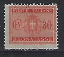 Italy 1945-46 Portomarken (o) 30cent - Strafport
