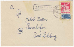 Posthilfstelle/Landpost Eberdingen über Vaihingen N. Parnkofen 1950 (10440 - Other & Unclassified