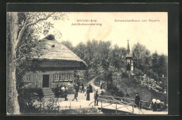 AK Mannheim, Jubiläums-Ausstellung 1907, Schwarzwaldhaus Und Kapelle  - Ausstellungen