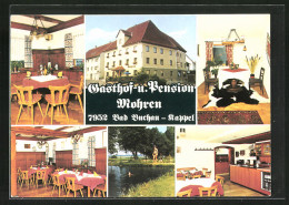AK Bad Buchau, Hotel - Pension - Cafe Mohren, In Der Gaststube, Am Seeufer  - Bad Buchau