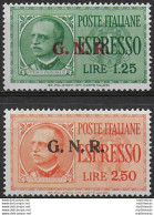 1944 Repubblica Sociale Espressi G.N.R. Verona MNH Sassone N. 19/20 - Andere & Zonder Classificatie