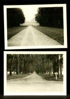 2 Photos 27 Eure Heudicourt Le Chateau Et La Route De Paris Vue Du Chateau ( Format 9cm X 13cm ) - Lieux