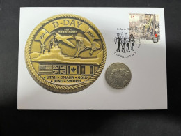 6-6-2024 (25) 80th Anniversary Of D-Day Landing & Battle Of Normandy (with 20 Cent End F WWII Coin) - 20 Cents