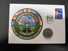 6-6-2024 (25) 80th Anniversary Of D-Day Landing & Battle Of Normandy (with 20 Cent End F WWII Coin) - 20 Cents